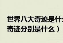 世界八大奇跡是什么分別是什么（世界上9大奇跡分別是什么）