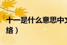 十一是什么意思中文翻譯（十一是什么意思網(wǎng)絡(luò)）