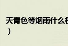 天青色等煙雨什么梗（天青色等煙雨什么意思）