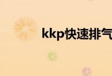kkp快速排氣閥（kkp啥意思）