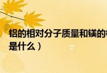 鋁的相對(duì)分子質(zhì)量和鎂的相對(duì)分子質(zhì)量（鋁的相對(duì)分子質(zhì)量是什么）