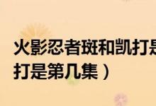 火影忍者斑和凱打是多少集（火影忍者斑和凱打是第幾集）