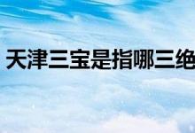 天津三寶是指哪三絕（天津三寶是指哪三寶）