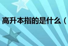 高升本指的是什么（高升本具體是什么意思）