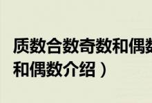 質(zhì)數(shù)合數(shù)奇數(shù)和偶數(shù)等的概念（質(zhì)數(shù)合數(shù)奇數(shù)和偶數(shù)介紹）