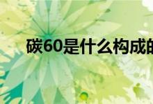 碳60是什么構(gòu)成的（碳60是什么晶體）