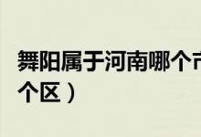舞陽屬于河南哪個市（舞陽屬于河南哪個市哪個區(qū)）