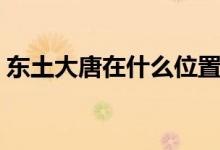 東土大唐在什么位置（東土大唐在什么地方）