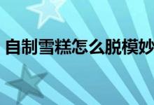 自制雪糕怎么脫模妙招（自制雪糕怎么脫模）