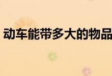 動車能帶多大的物品（動車能帶多大行李箱）