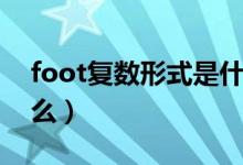 foot復數(shù)形式是什么啊（foot復數(shù)形式是什么）