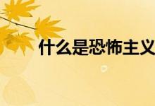 什么是恐怖主義（什么是恐怖主義）