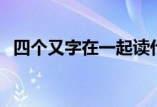 四個(gè)又字在一起讀什么（四個(gè)又字念什么）