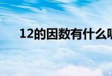 12的因數(shù)有什么呢（12的因數(shù)有什么）