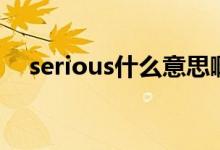 serious什么意思?。╯erious什么意思）