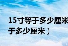15寸等于多少厘米長(zhǎng)度尺子的圖片（15寸等于多少厘米）