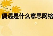 偶遇是什么意思網(wǎng)絡(luò)用語(偶遇是什么意思)