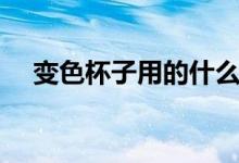 變色杯子用的什么材料（變色杯子原理）