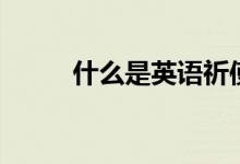 什么是英語祈使句（什么是英招）