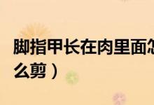 腳指甲長在肉里面怎么辦（腳趾甲長到肉里怎么剪）
