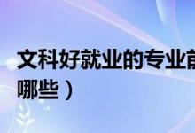 文科好就業(yè)的專(zhuān)業(yè)前景（文科好就業(yè)的專(zhuān)業(yè)有哪些）