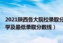 2021陜西各大院校錄取分?jǐn)?shù)線（2021陜西最難考的10所大學(xué)及最低錄取分?jǐn)?shù)線）