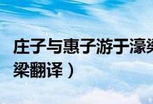 莊子與惠子游于濠梁翻譯（莊子與惠子游于濠梁翻譯）