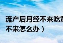 流產(chǎn)后月經(jīng)不來吃黃體酮可以嗎（流產(chǎn)后月經(jīng)不來怎么辦）