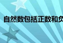 自然數(shù)包括正數(shù)和負(fù)數(shù)嗎（自然數(shù)包括0嗎）