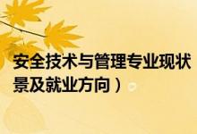 安全技術(shù)與管理專業(yè)現(xiàn)狀（2022安全技術(shù)與管理專業(yè)就業(yè)前景及就業(yè)方向）