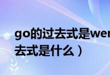 go的過(guò)去式是went用英語(yǔ)怎么說(shuō)(go的過(guò)去式是什么)