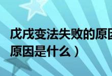 戊戌變法失敗的原因和意義（戊戌變法失敗的原因是什么）