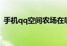手機(jī)qq空間農(nóng)場(chǎng)在哪里（怎么打開qq農(nóng)場(chǎng)）