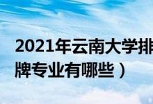 2021年云南大學(xué)排行榜（2022年云南大學(xué)王牌專業(yè)有哪些）