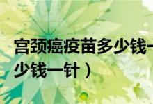 宮頸癌疫苗多少錢一針價格表（宮頸癌疫苗多少錢一針）