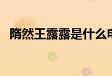 隋然王露露是什么電視?。ㄖv了什么故事）