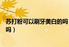 蘇打粉可以刷牙美白的嗎（用小蘇打刷牙真的可以美白牙齒嗎）