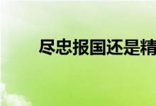 盡忠報(bào)國還是精忠報(bào)國（盡忠報(bào)國）