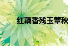 紅藕香殘玉簟秋（紅藕香殘玉簟秋）