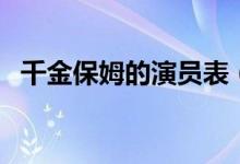 千金保姆的演員表（電視劇千金保姆簡介）