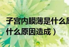 子宮內膜薄是什么原因造成的（子宮內膜薄是什么原因造成）