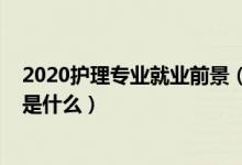 2020護(hù)理專業(yè)就業(yè)前景（2021護(hù)理學(xué)專業(yè)就業(yè)前景及方向是什么）