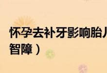 懷孕去補(bǔ)牙影響胎兒智障（懷孕牙疼引起胎兒智障）