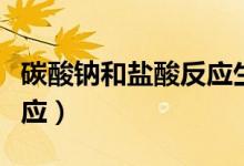 碳酸鈉和鹽酸反應(yīng)生成什么（碳酸鈉和鹽酸反應(yīng)）
