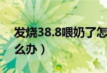 發(fā)燒38.8喂奶了怎么辦（發(fā)燒38.5喂奶了怎么辦）