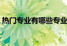 熱門專業(yè)有哪些專業(yè)（關于熱門專業(yè)的介紹）