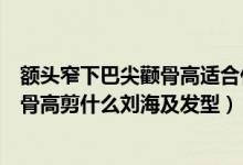 額頭窄下巴尖顴骨高適合什么劉海及發(fā)型（額頭窄下巴尖顴骨高剪什么劉海及發(fā)型）