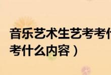 音樂藝術(shù)生藝考考什么內(nèi)容（音樂藝術(shù)生藝考考什么內(nèi)容）