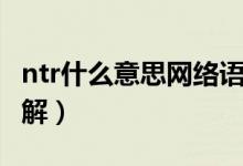 ntr什么意思網絡語言（網上常說的ntr怎么理解）