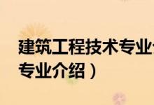建筑工程技術(shù)專業(yè)介紹（2022建筑工程技術(shù)專業(yè)介紹）
